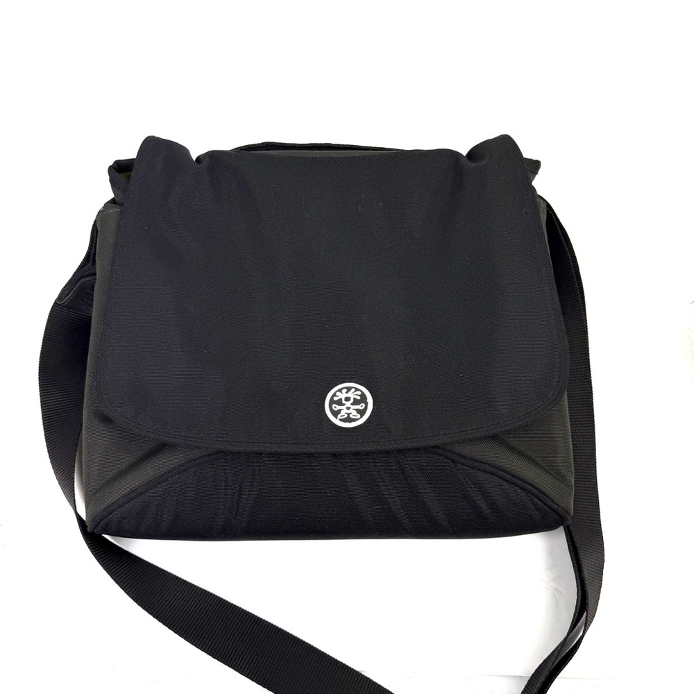 Crumpler The Skivvy Crossbody Messenger Bag Padded Black Yellow‎ Canvas Small